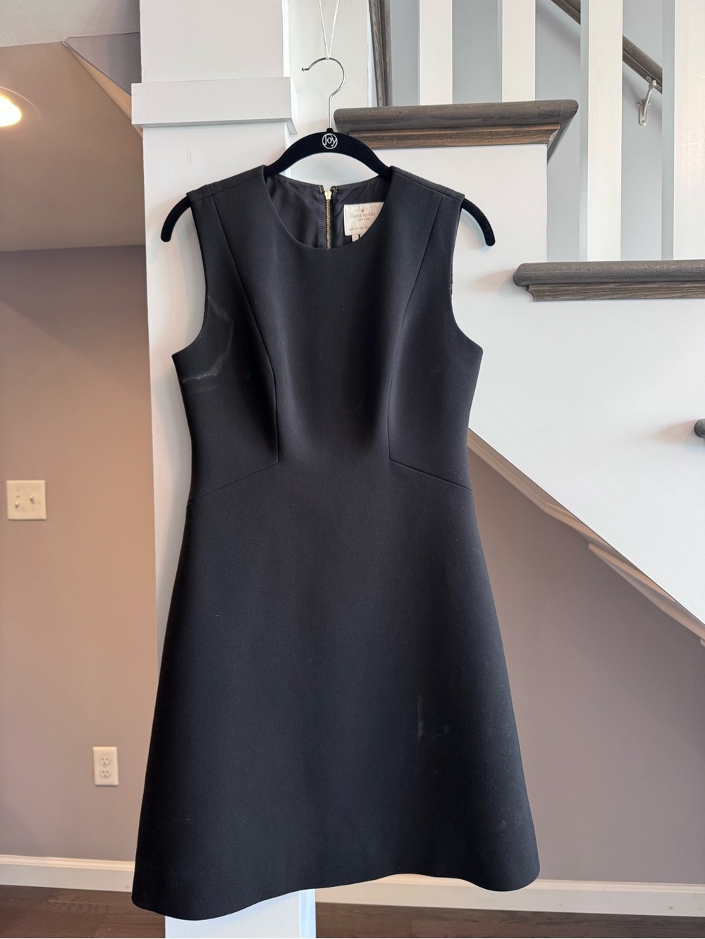 kate spade Black Sleeveless Fit-and-Flare Dress
